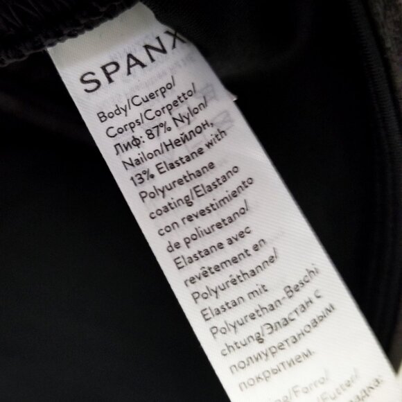 Spanx Faux Leather High Waist Slimming Tummy Control Leggings L Black $98 Slim - Picture 12 of 16